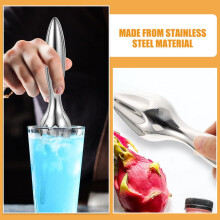 2er-Set manuelle Zitruspressen aus Edelstahl für Orangen und Zitronen mit ergonomischem Griff