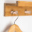 Lot de 8 patères murales en bois avec vis, design polyvalent, style rustique. 5