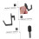 80pcs Peg Board Hook Plastic Display Hook Shelf Hanger Supplies J Shape 8