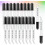 20pcs vidro pipeta gotas com escala 1Ml reta e dobrada cabeças de borracha 2