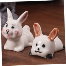 Lot de 2 repose-baguettes adorables en forme de lapin, porte-fourchettes mignon et compact