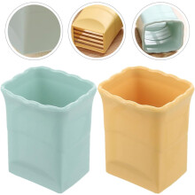 Fruit Slicer Cup Set Easy to Use and Safe Stainless Steel 2 Pcs Kitchen Gadget with Handles