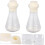2pcs Glass Conical Flask Stoppers Laboratory Flask for School Experiment Thickened Borosilicate Beaker 4