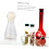 2pcs Glass Conical Flask Stoppers Laboratory Flask for School Experiment Thickened Borosilicate Beaker 7