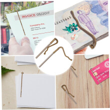 2 fermagli a molla in metallo per banconote, carte di credito, portafogli, porta assegni, organizer compatti e leggeri per contanti e carte.