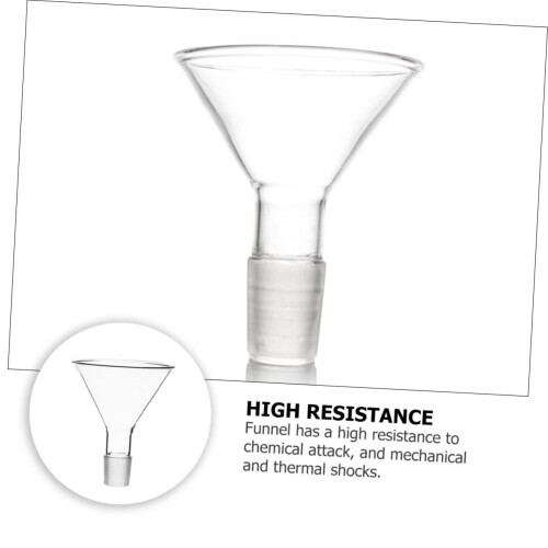 2pcs Glass Funnel for Labs Temperature Resistant Filtering Funnel for Experiment Use 2