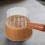 2 τεμάχια γυάλινη κανάτα κρέμας γάλακτος 180ml φορητή με ξύλινη λαβή κομψή σχεδίαση 7