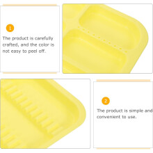 2 st tandläkarinstrumentbricka plast oral behandlingsbricka delad bärbar för instrument