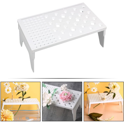 2pcs Air Dry Paste Stand for Cake Decoration, Plastic Flower Drying Rack with Multi-level Design 2
