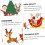 3 pegatinas navideñas termoadhesivas de Papá Noel para ropa. 8