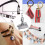 Accessoires pour embouts de cordon de 20 mm, fermoirs, extrémités de ruban, boucle en fer 5