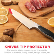 20 protectores de punta de cuchillo de plástico, fundas fáciles de usar, resistentes a arañazos y al desgaste.