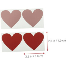 40pcs coração arranhar fora adesivos casca e Stick DIY etiquetas para cartões de surpresa de aniversário do dia dos namorados