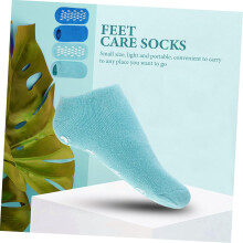 2 Paar Diabetiker-Knöchelsocken für Damen, Zehensocken, feuchtigkeitsspendend für trockene, rissige Füße