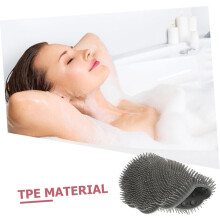2-teiliges Set Badematten mit Rückenmassagefunktion, Fußpeeling und Peelingfunktion für die ganze Familie
