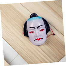 Máscaras de samurai japoneses 2pcs rosto completo pintado à mão Cosplay Props