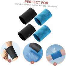 paires de protège-poignets froids et confortables, style givré, pour l'été et le sport.