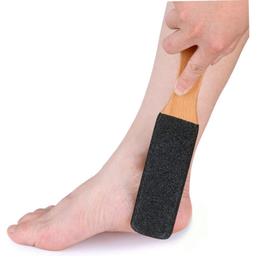 Lime à pieds double face avec manche en bois (lot de 2)
