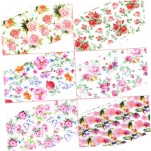 Neglekunstklistremerker 40 stk. 20 x 4 cm vanntette vintage negleklistremerker for DIY manikyrdekor
