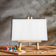2pcs 30cm Wooden Tabletop Easels for Painting and Display, Small Wood Easel Stand