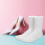 2pcs White Plastic Foot Mannequin Display Stand Five Toes 1