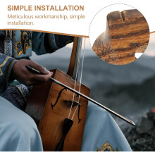 6pcs Erhu Bridges Made of Synthetic Material with Assorted Colors, Simple Style Replacement Bridges