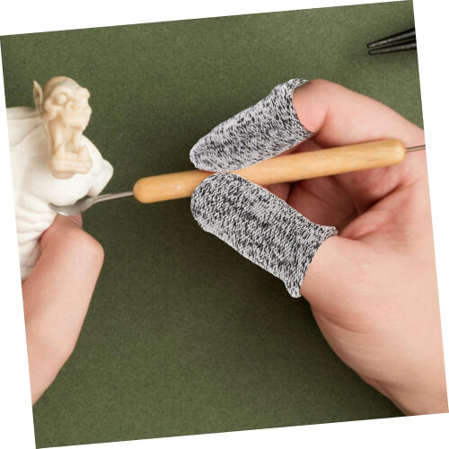 Wiederverwendbare, schnittfeste Fingerlinge, 20 Stück, Grau, Multifunktionale DIY-Fingerlinge