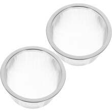 Lot de 2 infuseurs à thé en acier inoxydable, passoires et filtres de rechange argentés pour une durabilité et une stabilité optimales.