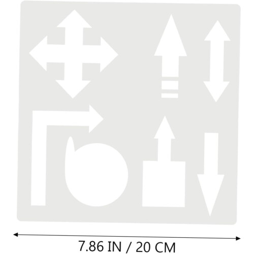 20pcs Geometric Painting Stencils Plastic Templates for Drawing and Learning 1