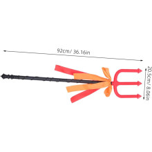 2pcs Halloween Trident Prop Plastic Pitch Fork para acessórios de traje de demônio