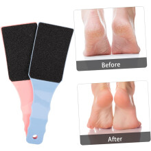 Remover de pele morta de pés de dois lados do arquivo do pé curvo de 2pcs para pedicures para esfoliação suave da sola em casa e viagem