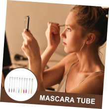 Lot de 20 tubes de mascara vides avec brosse à cils, outil de maquillage DIY en cristal