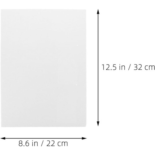 20 weiße Schaumstoffplatten im A4-Format für Bastelprojekte 1