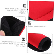 2pcs Travel Tote Bag Handle Covers Neoprene Grips for Luggage Case Supplies Comfortable Grip for Heavy Luggage