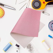 Fogli per la realizzazione di borse in pelle, cucito, tessuto in pelle, decorativi, rosa e bianchi, pieghevoli, facili da riporre