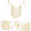 2 τεμάχια μάσκα Hanfu Face Chain Tassel, χρυσά κοσμήματα αλυσίδας προσώπου για γυναίκες 7