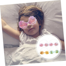 Lot de 4 masques pour les yeux dinosaures, coussinets rafraîchissants pour les yeux, format portable, pour garçons et filles