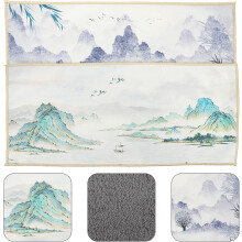 2pcs Teaware Towel Tea Towel Vintage Coral Fleece Absorbent Strong Lightweight Kitchen Linens