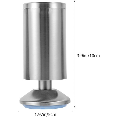 Gambe per mobili robuste in acciaio inossidabile, 4 pezzi, regolabili, per divano, supporto per mobili resistenti 1