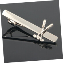 2pcs Men's Fashionable Golf Tie Clips Stylish Necktie Clasps for Business Professionals Easy to Use