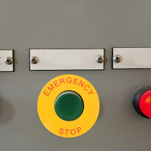 Autocollants d'arrêt d'urgence pour machines et équipements industriels, en PVC auto-adhésif