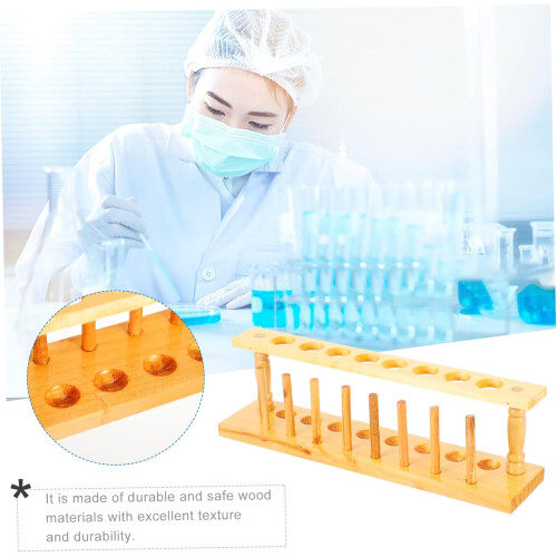 2 kpl puinen koeputkiteline laboratoriokäyttöön tarkoitettu koeputkiteline 1