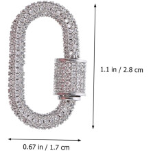 stuks spanschroef sieradenconnector voor doe-het-zelf armbanden en kettingen, schroefsluiting, veilig, multifunctioneel accessoire