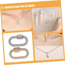 2pcs Turnbuckle Jewelry Connector for Diy Bracelet Necklace Screw Lock Safe Multi-function Accessory