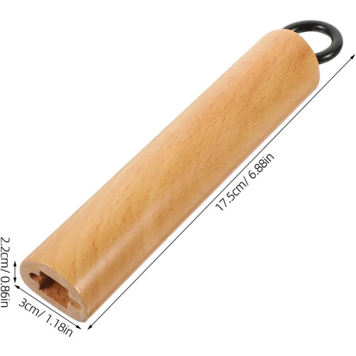 2pcs madeira panela alça universal pote alça resistente ao calor leve 1