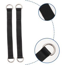 2 stuks fitness ophangbanden, gymnastiekringbanden, optrekbanden, multifunctionele zwarte sportondersteuningsbanden