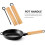 2pcs madeira panela alça universal pote alça resistente ao calor leve 3