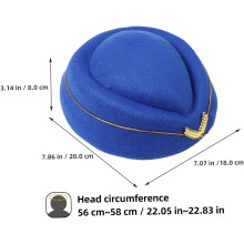 2 szt. beret dla stewardesy, lekka, oddychająca czapka dla stewardesy