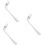 3pcs Curved Fork Angled Fork for Old Man Patients Self-feeding Tableware Dining Utensil 6