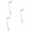 3pcs Curved Fork Angled Fork for Old Man Patients Self-feeding Tableware Dining Utensil 8